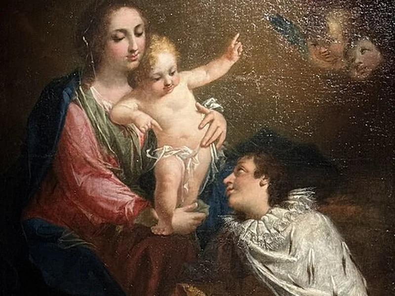 1745-Saverio Dalla Rosa - Venerazione della Madre di Dio da parte di San Casimiro. 1788